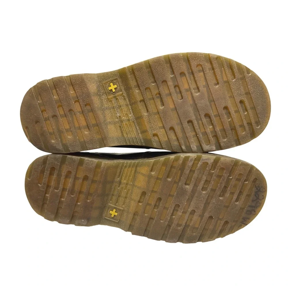 Dr. Martens Tevin Mens 11 Brown Leather Slip On Loafers AW004 Vintage Shoes Y2K